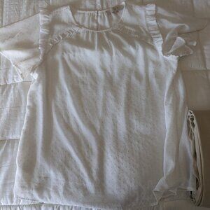 Loft white short sleeve top
